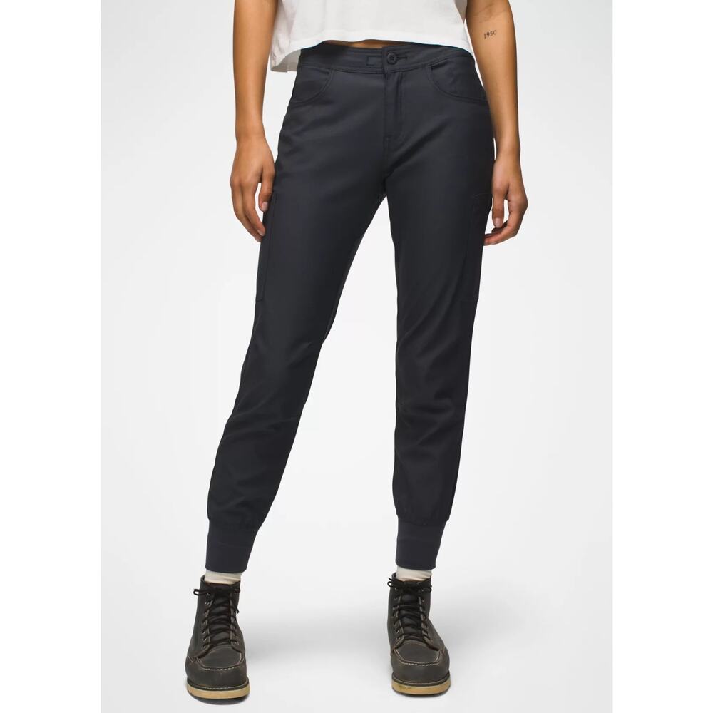 Prana Halle Jogger II Womens 0 Regular Coal Knit Cuff Stretch Lightweight Hiking